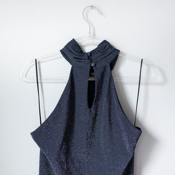 NWT Heartloom Whitney Halter Neck Side Slit Sparkly Party Dress Size M - Picture 6 of 12